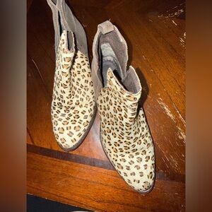 Leopard Print Ankle Boots